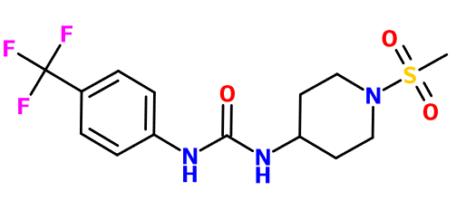 (image for) MC085004 1-[1-(Methylsulfonyl)-4-piperidinyl]-3-[4-(trifluoromethyl)phenyl]urea